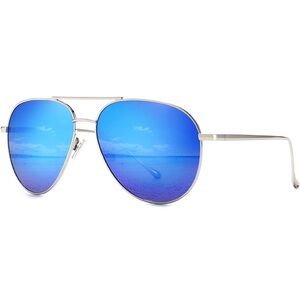 Blue Aviator Sunglasses